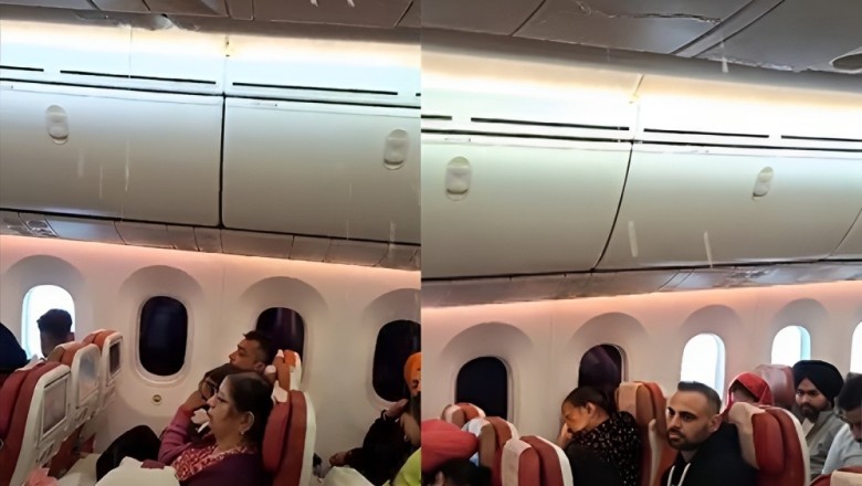 Viral video shows Air India plane leaking mid-flight