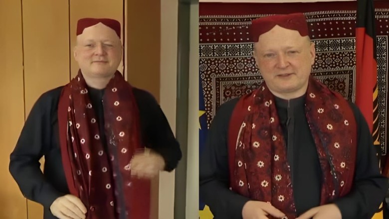 German Consul General greets people on Sindh Culture Day