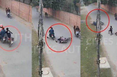 VIDEO: Underage biker hits another motorcyclist in Lahore