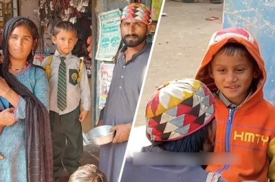 This beggar couple in Sindh is educating their child