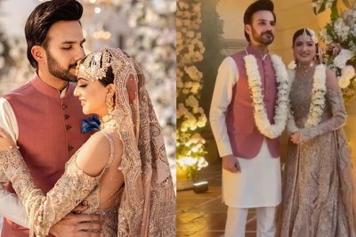 Video: Aymen Saleem ties the knot with Kamran Malik