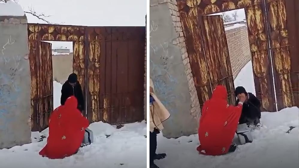 WATCH: Polio worker campaigns despite harsh weather after snowfall in Ziarat