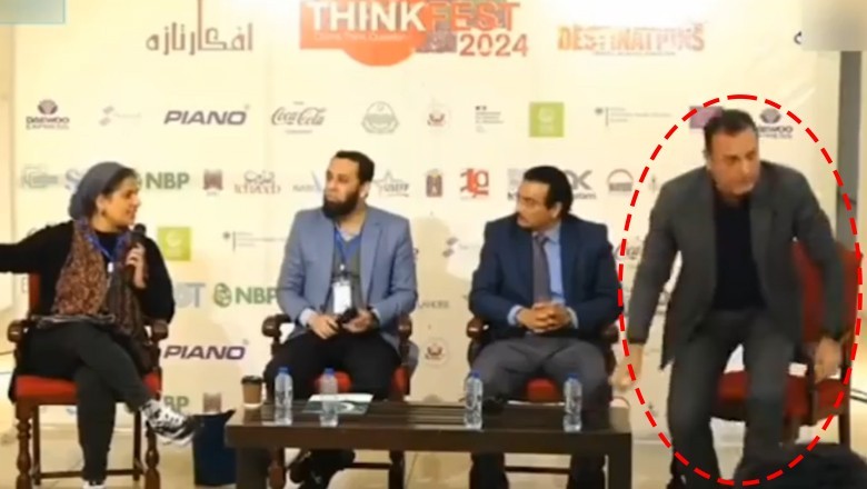 Video: PTI’s Waleed Iqbal walks off stage after question about performance