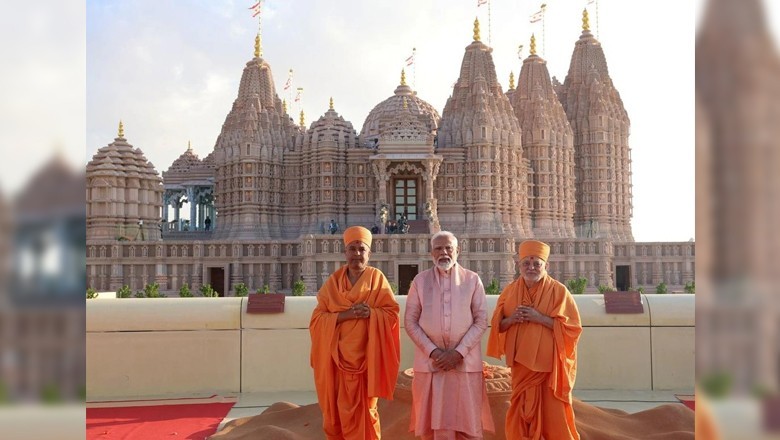 Indian PM Modi inaugurates first stone-built Hindu temple in UAE