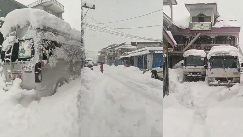 Heavy snowfall disrupts routine life in KP's Kalam