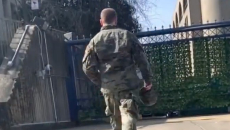 US Air Force man sets himself on fire outside Israeli Embassy in 'protest' for Palestinians