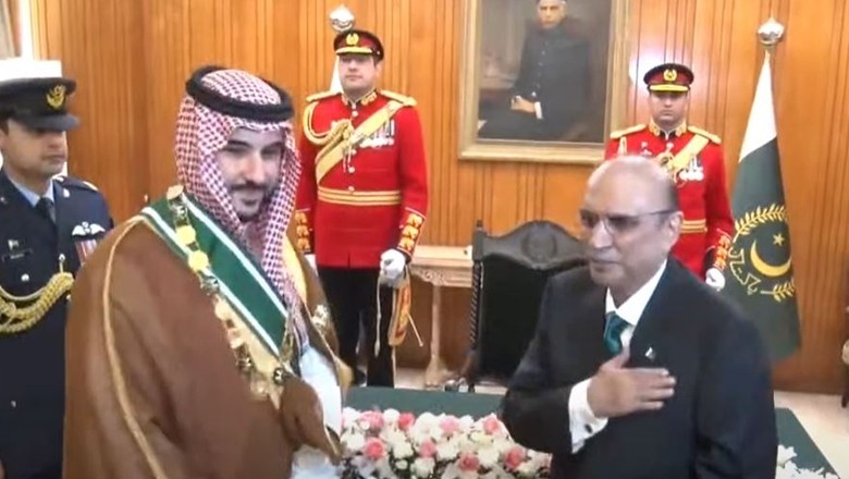 Saudi Prince Khalid bin Salman Al Saud conferred with Nishan-e-Pakistan