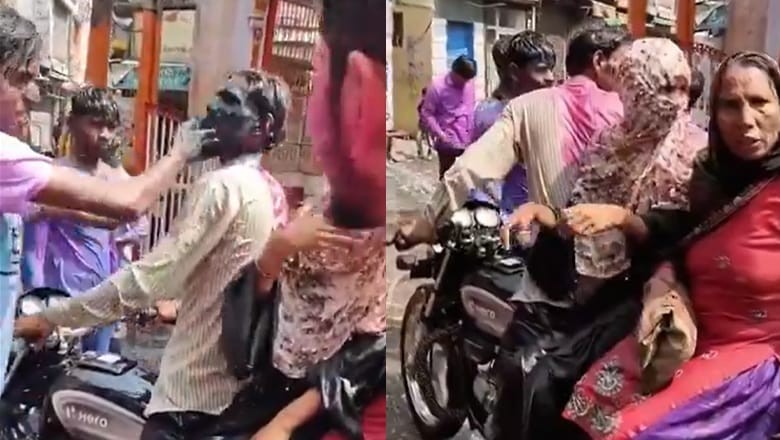 Muslim family harassed in India's UP, colours thrown