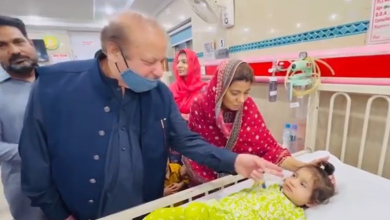 Nawaz Sharif meets 3-year-old Anaya after her successful heart surgery