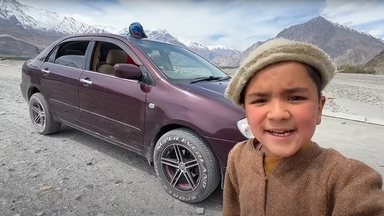 Pakistan's youngest vlogger Shiraz buys new car