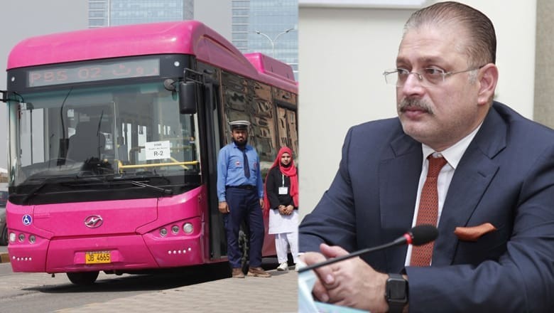 Karachi women to get free travel on Pink Bus Service for two months, announces Sharjeel
