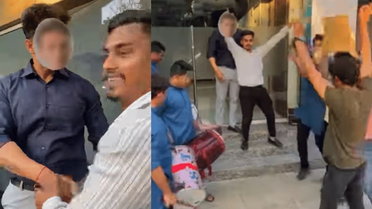 Indian man quits "toxic" job, dances to dhol beats in front of ex-boss