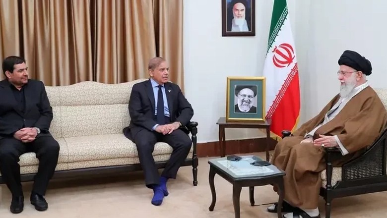 PM Sharif meets Khamenei, offers condolences on Raisi’s death
