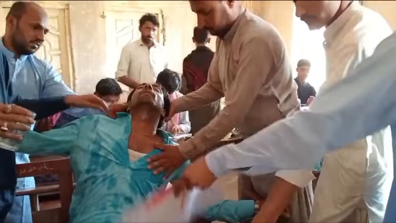 VIDEO: Student faints due to power outage, heatwave in exam hall in Kashmore