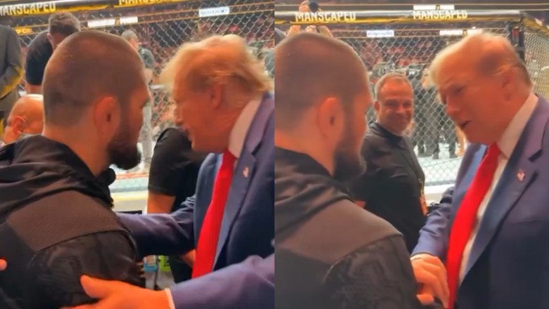 "I know you will stop the war in Palestine," says Khabib to Trump