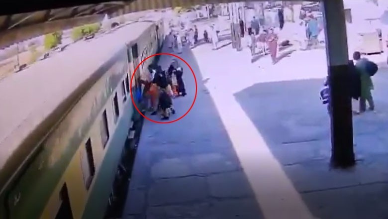 Railway police heroes save woman, her children from moving train in Attock