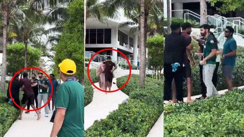 Pakistani speedster Haris Rauf loses his cool at a fan in Florida