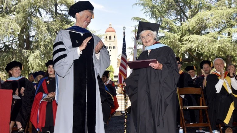 Never too old to learn: 105-year-old woman earns Master's degree from Stanford University