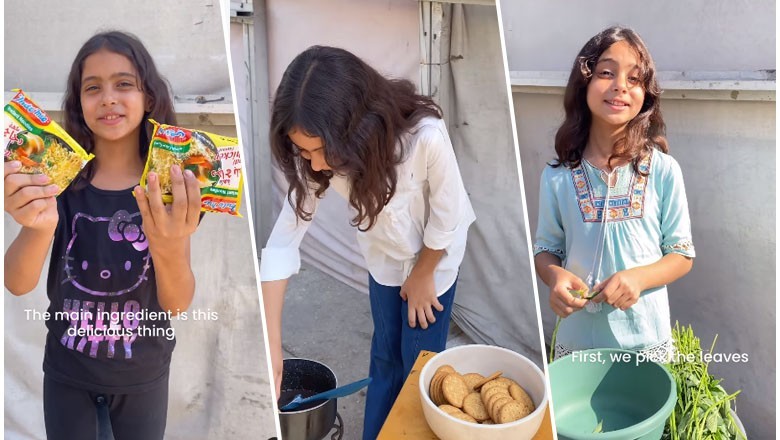 10-year-old Gaza girl "finds peace" in making cooking videos amid Israel's bombings
