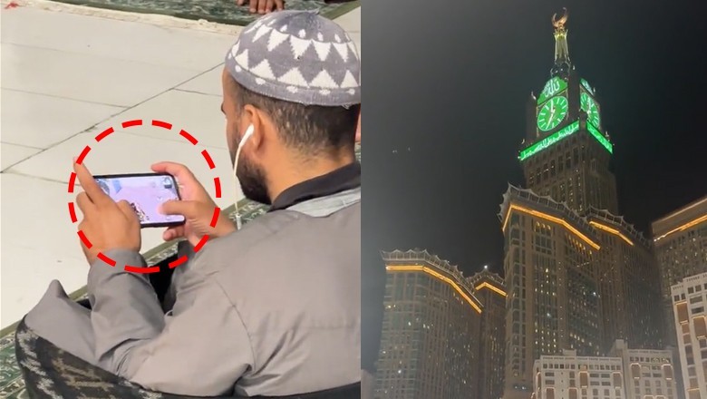Man draws ire on social media for playing video game in Haram Sharif