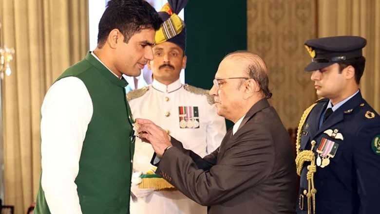 President Zardari announces Rs10 crore for gold medalist Arshad Nadeem