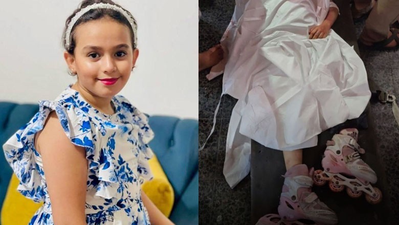 Palestinian girl killed in Israeli airstrike while playing with roller-skates