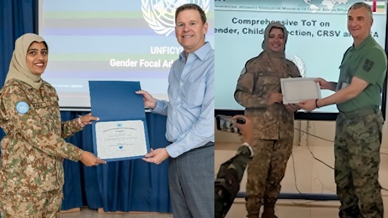 UN honours Pakistan's female army officers with 'Gender Advocacy Award'