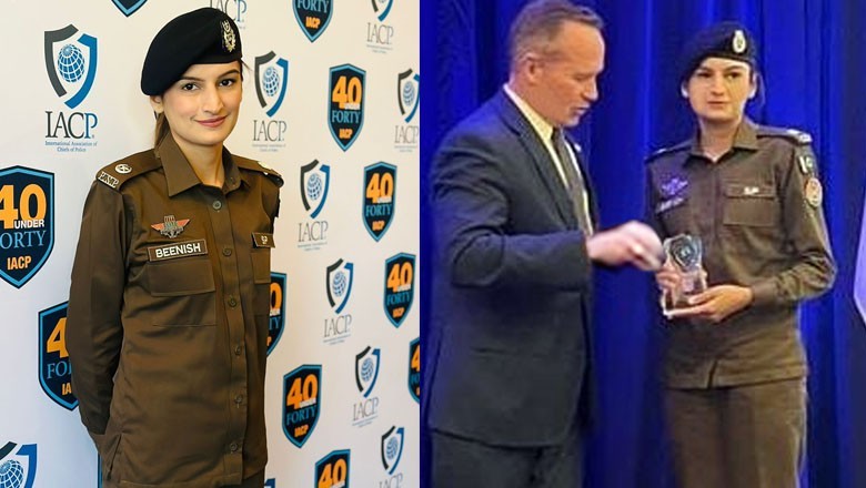 Pakistan's female cop receives '40 Under Forty Award' in US