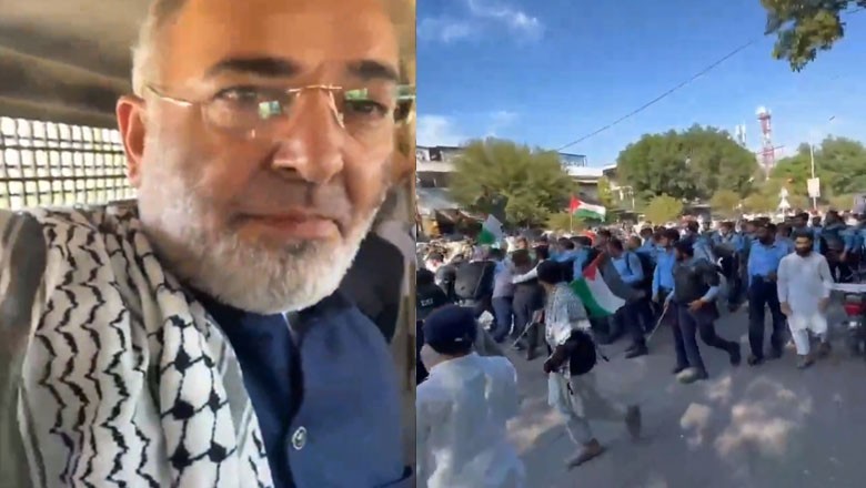 Police beat up Senator Mushtaq, Save Gaza campaigners for holding 'Aid Hamas March' in Islamabad