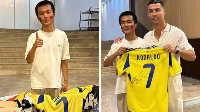 Cristiano Ronaldo fan cycles 13,000 km to meet football legend