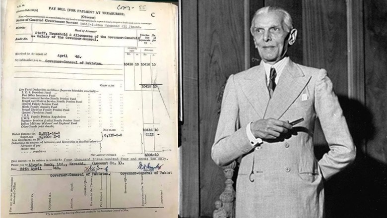 Quaid-e-Azam's monthly salary as governor-general of Pakistan revealed