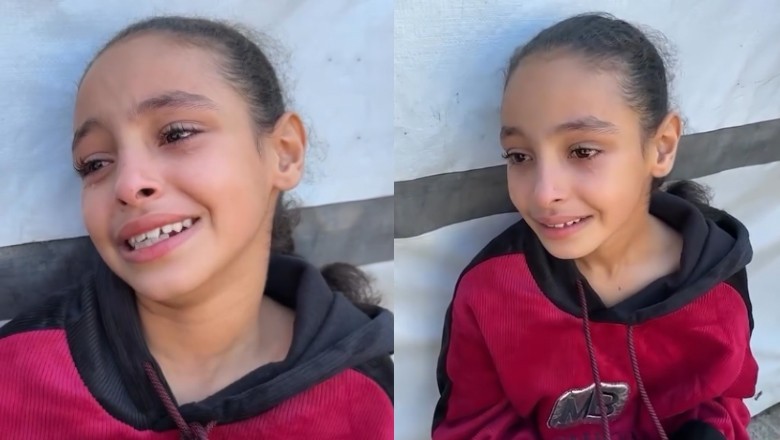 “I wish I could die with him,” Palestinian girl mourn her uncle's death in Israeli strike