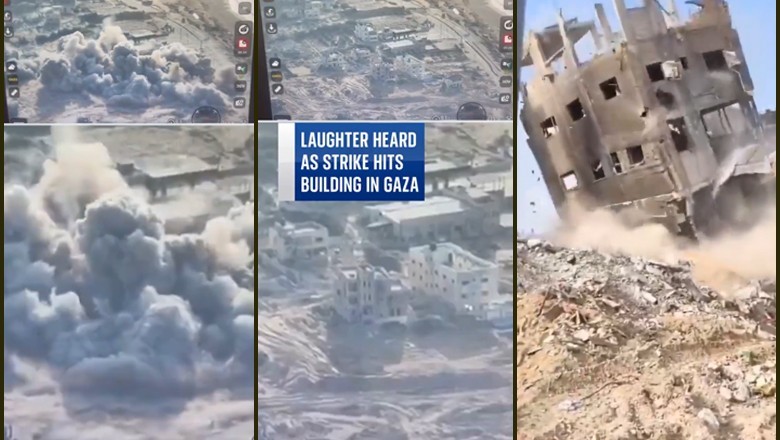 Israeli soldiers laugh, sing songs while watching strike on Gaza