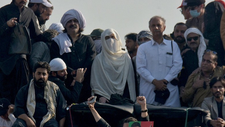 Bushra Bibi says she will be last woman to leave D-Chowk without Imran Khan