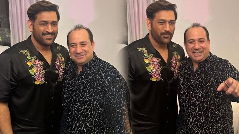 Rahat Fateh Ali Khan, MS Dhoni spotted together at a event
