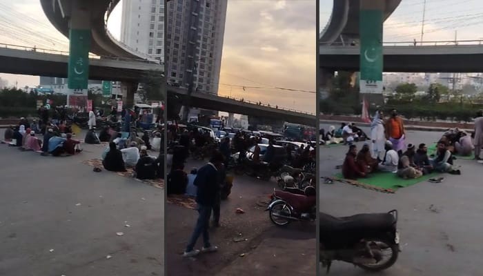 Traffic blocked as ASWJ stages sit-ins across Karachi