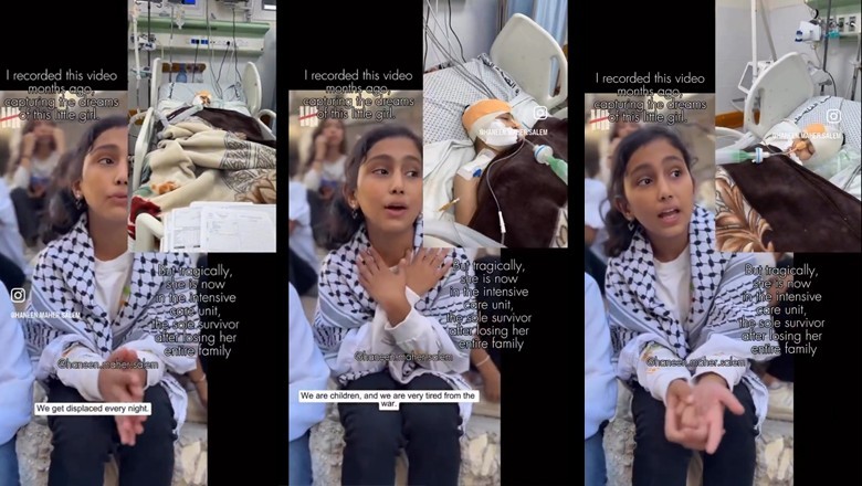 Gaza girl who feared losing her family, injured as loved ones die in Israeli airstrike