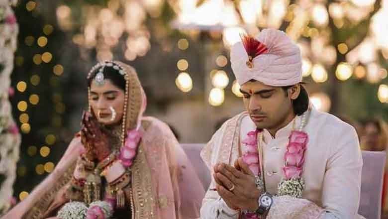 Indian Olympian Neeraj Chopra ties the knot with former tennis star Himani Mor