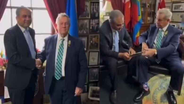 US Congressman writes 