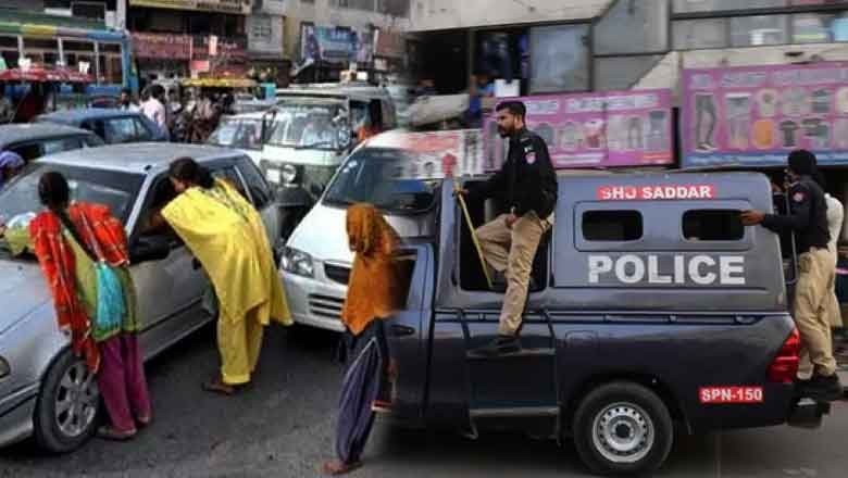 Karachi police exposes fraud beggar during anti-beggary action