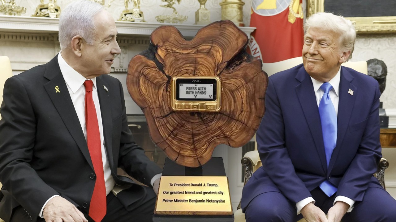 Netanyahu gifts golden pager to Trump in celebration of Lebanon attacks