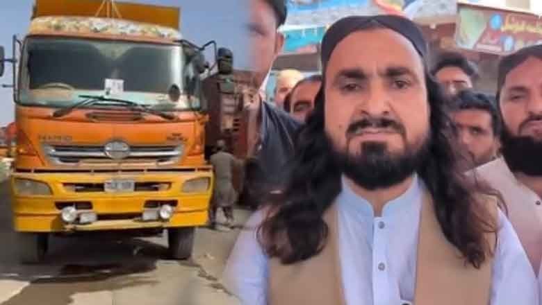 Dumper and Oil Tankers Association protest in Karachi against vehicle burning, attacks on drivers