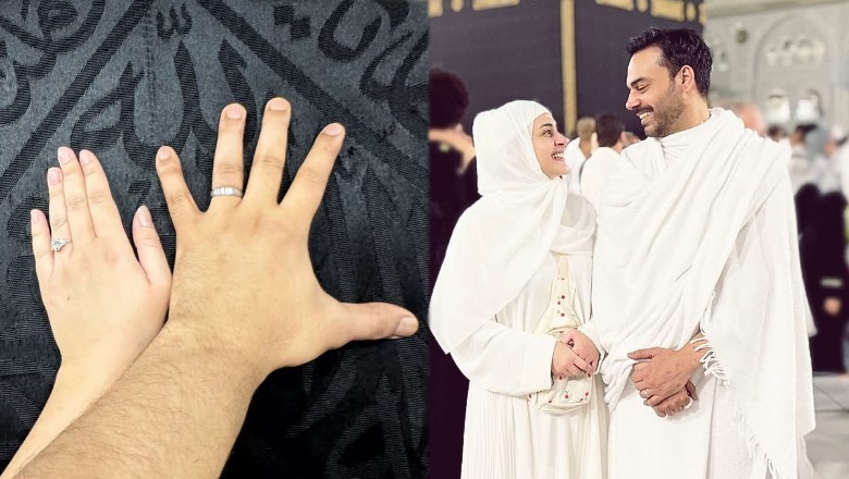 Gohar and Kubra share first post-nikah picture from Masjid al-Haram
