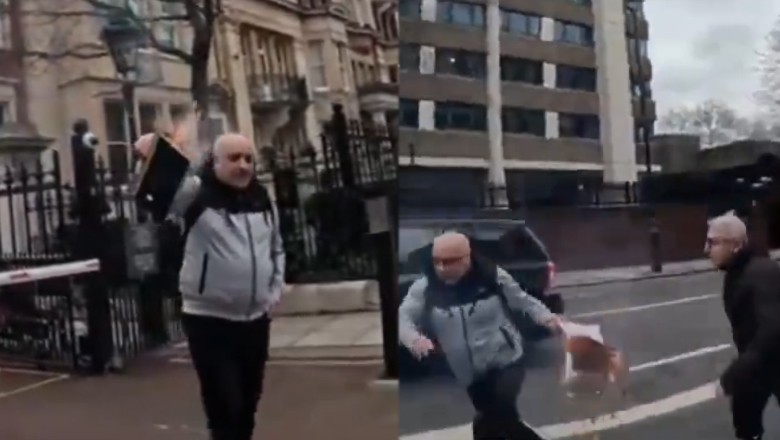 Quran burner attacked outside Turkish Consulate in London