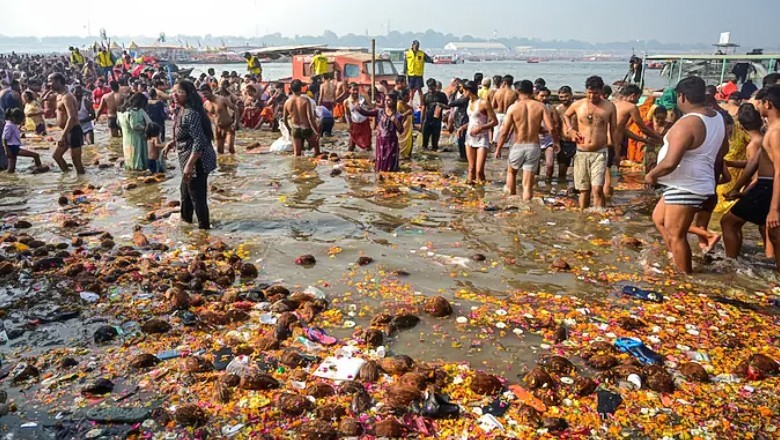 Bacteria from human and animal waste found in Ganga river as devotees take holy dip during Maha Kumbh
