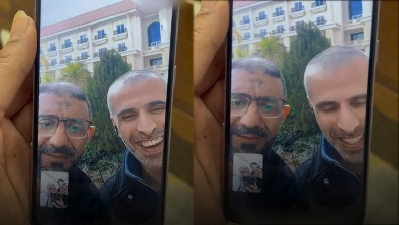 Palestinian man struggles to use smartphone after spending 23 years in Israeli prison
