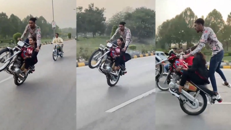 Bike rider performs reckless stunts on Islamabad’s roads