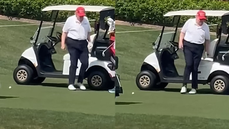 WATCH: Speculations grow over Trump's health as US president spotted limping at golf course