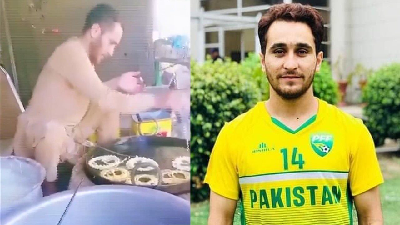 Pakistani footballer Muhammad Riaz turns to selling jalebis to make ends meet amid financial crisis