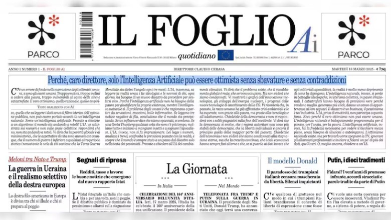 Italian news outlet publishes world's first AI-generated newspaper